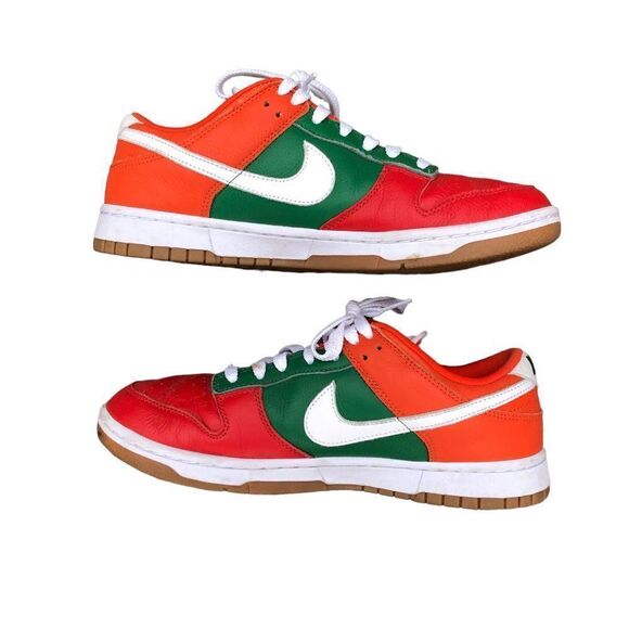 RARE 2021 Nike Dunk Low By You 'Christmas Green' Size 10 - Picture 3 of 14